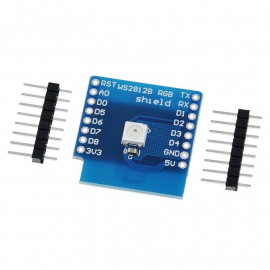 D1 WS2812 RGB LED Shield za Wemos D1 Mini – Naslovljiv večbarvni modul (5V, združljiv z ESP8266)
