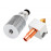 Navojno grlo iz titana in bakra za V6 Hotend – filament 1,75 mm, navoji M7/M6, dolžina 22 mm