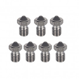 Šoba iz titanove zlitine 0,4 mm za filament 1,75 mm, navoj M6, za visoke temperature