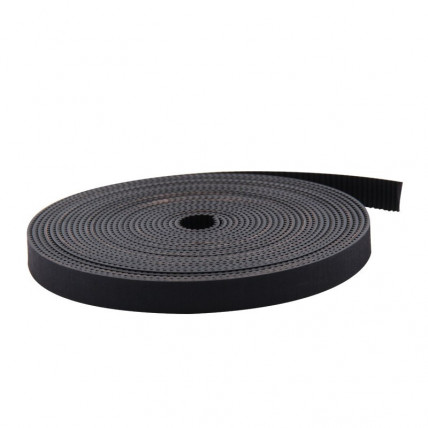GT2 gumijasti zobati jermen s steklenimi vlakni v jedru, širina 10 mm, odprt, dolžina 1 m