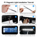 270 mm magnetni LED svetlobni trak za Bambu Lab P1P / P1S