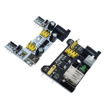 MB-102 napajalni modul za brezspajkalno ploščo – Dvojni izhod, 3,3V/5V, USB priključek