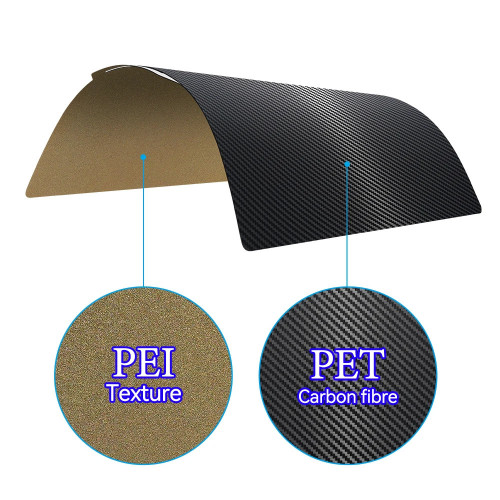 257x257 mm PEI+PET podlaga za tiskalno mizo za 3D tiskalnike Bambu Lab