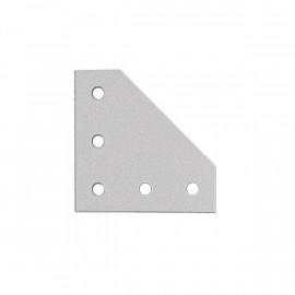 Aluminijasta kotna povezovalna plošča, 5 lukenj, za 20 mm T-utorne profile