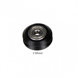 POM V-Slot plastično kolo za aluminijasti profil, črno, 24.4x11x5 mm