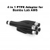 PTFE 4-v-1-izhodni adapter za filament za Bambu Lab
