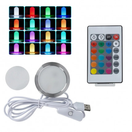 RGB USB LED svetilke komplet, brezžični komplet