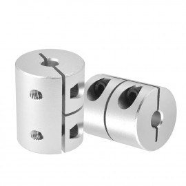 Toga aluminijasta spojka za gred 5mm x 8mm – dolžina 25mm, premer 20mm