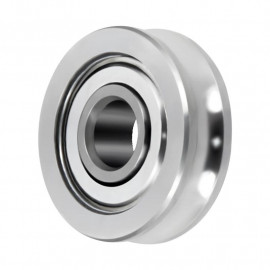 Kroglični ležaj U604ZZ z U utorom 4x13x4mm, dvostransko zaščiten, kromirano jeklo