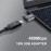 USB C na USB Micro adapter črn, aluminijeva zlitina, hitro polnjenje