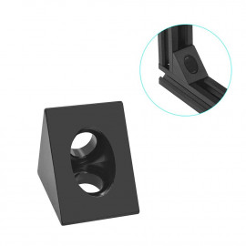 Kotnik 20x20x20 za 20mm profile U6 črni LKC