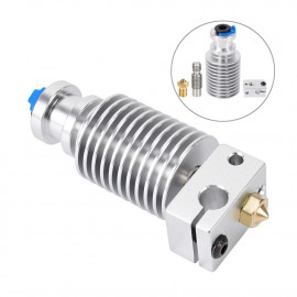 V6 HotEnd Kratki Bowden komplet iz aluminija 1,75 mm z M7 grlom in 0,4 mm šobo